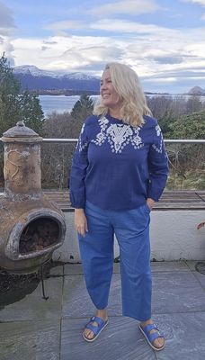 Hovedbilde RAVELLO BLOUSE (br39) – NAVY