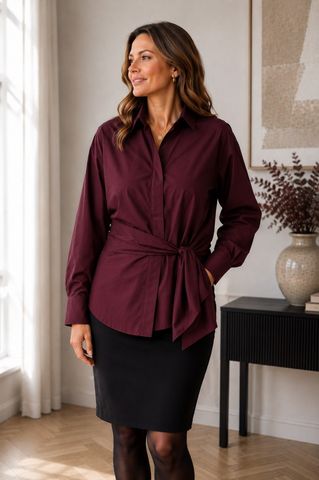 Hovedbilde Velisse Shirt (6809) Bordeaux - ca 25. august ...