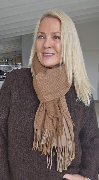 Rosalie Scarf - camel - 1 stk