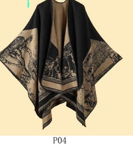 Avella Cape (P15-A) - Black & Beige