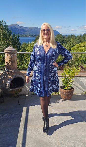 Lauren Short Dress ( 100 cm ) - blue - ca.1 oktober levering