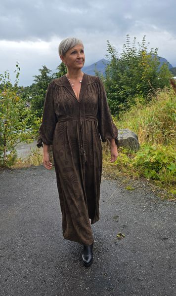 GABRIELLA DRESS –  brown - levering ca.15 oktober