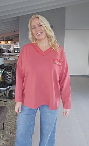 AMORE LOUNGE TOP - coral -