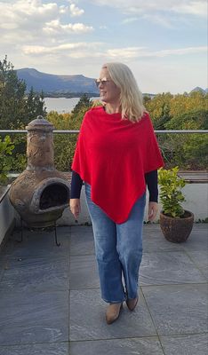 Hovedbilde MAELLE PONCHO (hj13715) -red