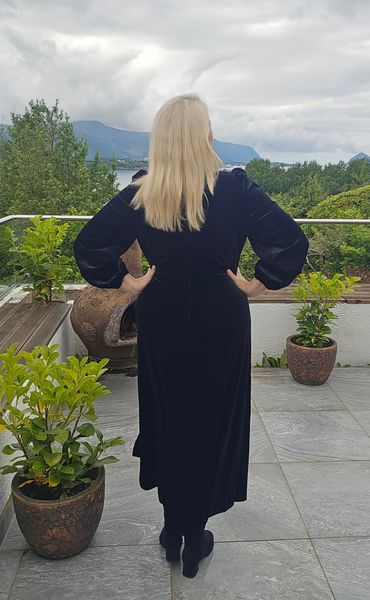 SERAFINA DRESS – Black Velvet - ca.15 sept levering