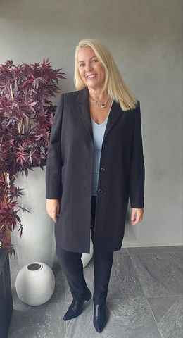 Hovedbilde AVA LONG BLAZER - black - ca.15 sept.levering