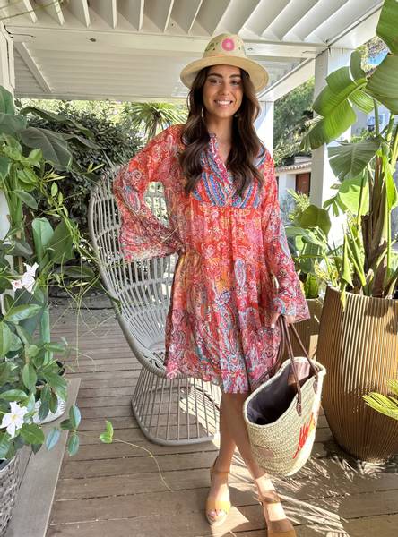 SUKI DRESS - VALERY VAIN - Aperol- 1 stk XL