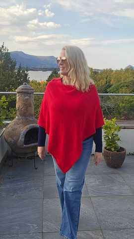 Hovedbilde MAELLE PONCHO (hj13715) -red