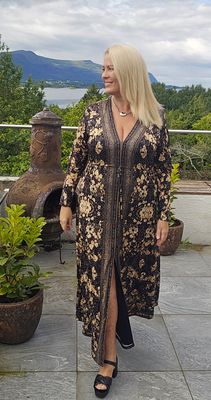 Hovedbilde Lauren Long Dress - black/gold - ca.15 sept. ...