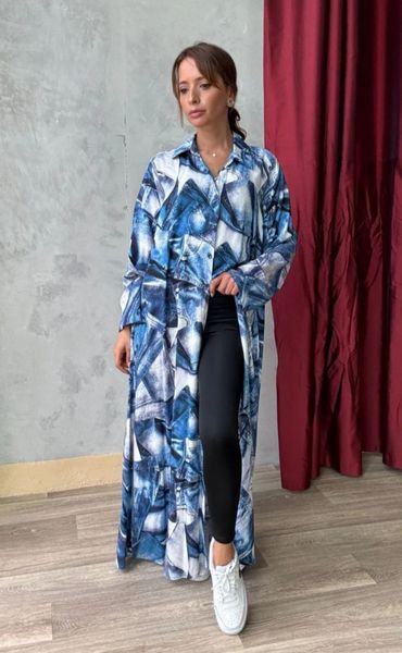 ELARA SHIRT DRESS ( atn001-000 ) - blue 