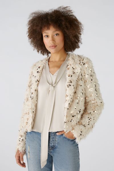 OUI - MOLLY BLOUSE ( 89112 ) - light stone- 1 stk 46