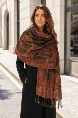 Hovedbilde Indira Scarf (F60-A) - Rust ( burgundy )