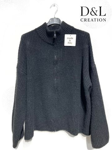 Hovedbilde EIRA ZIP KNIT CARDIGAN (ssh80055 ) - black