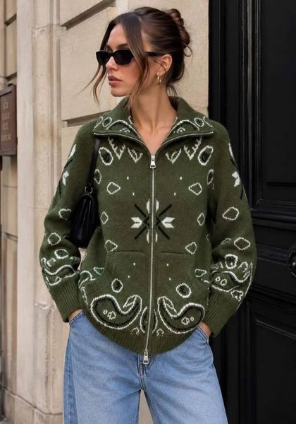 TINDRA CARDIGAN ( lu2530-2006 ) - army green - levering ca. 16 okt