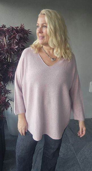 TESSA V-NECK KNIT ( ny8213 ) - black