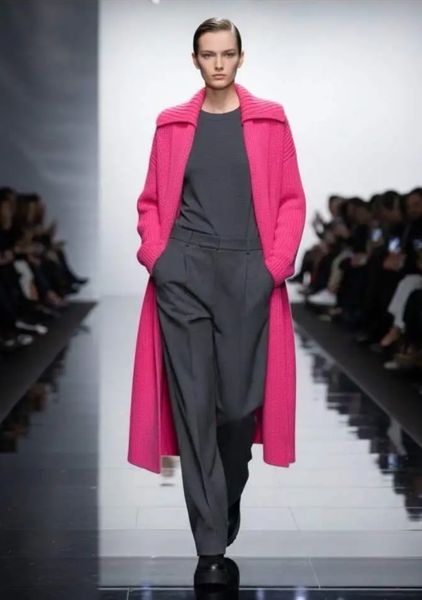 LUZABELLE LONG CARDIGAN ( 2256 ) - pink - ca.20 august levering