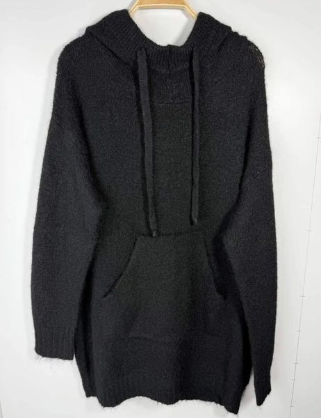 SELIA HOODED KNIT  (1196-2069) - Black