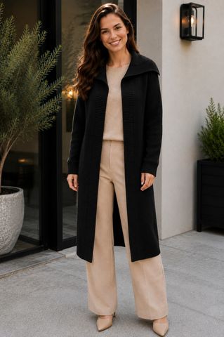 Hovedbilde LUZABELLE LONG CARDIGAN ( 2256 ) - black - ca.20 ...