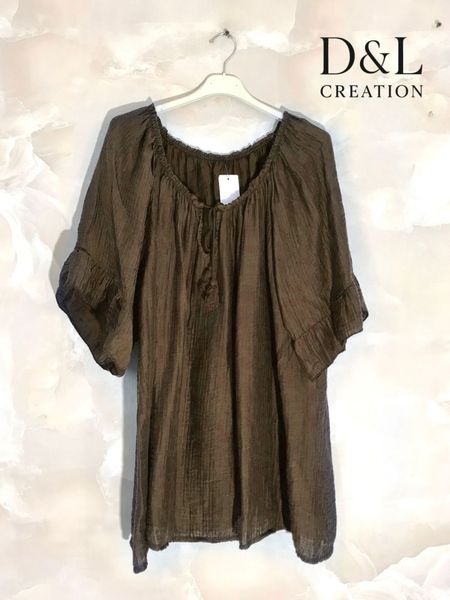 MATERA BLOUSE ( ezm25302 )  – CHOCOLAT