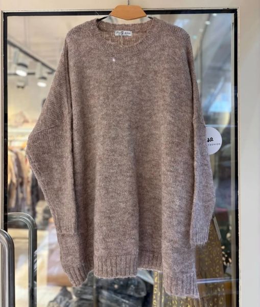 Mauve Knit (RM5027) ONE SIZE - Beige - ca 25. august levering