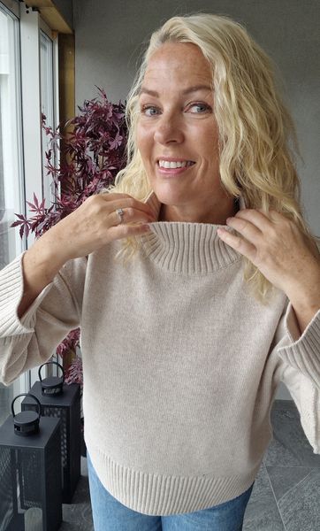 OUI - MINA JUMPER (89932) - Beige Melange-kun  46