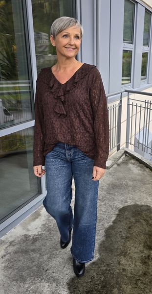 ZOE GLITTER JEANS ( st1148-1) – Dark Blue