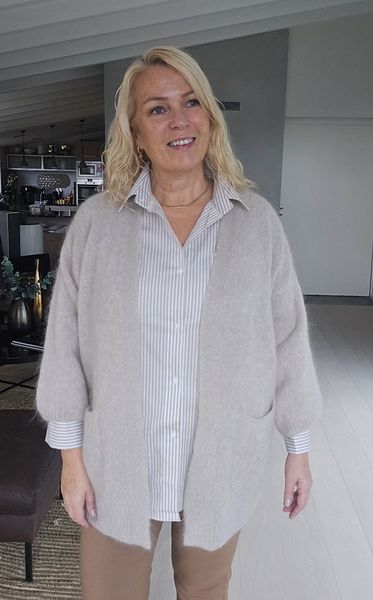 Camille Mohair Cardigan - offwhite ( beige ) - 1 stk