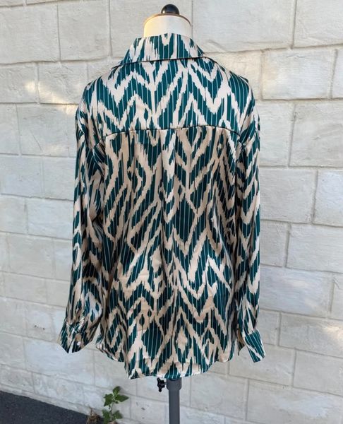 ZELIA BLOUSE (880-1) - Dark Green - ca 25. august levering