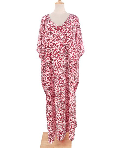 SAMIRA KAFTAN – RED & OFFWHITE 