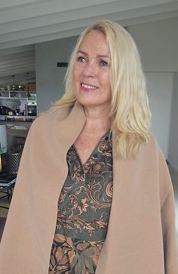 Hovedbilde Isolde Scarf -  gul og kald gr&aring;beige