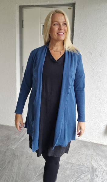 By Basics - LONG CARDIGAN - denim blue