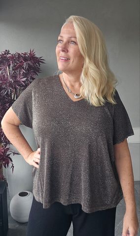 Hovedbilde SOLENA LUREX TOP ( dp13030 ) - chocolate