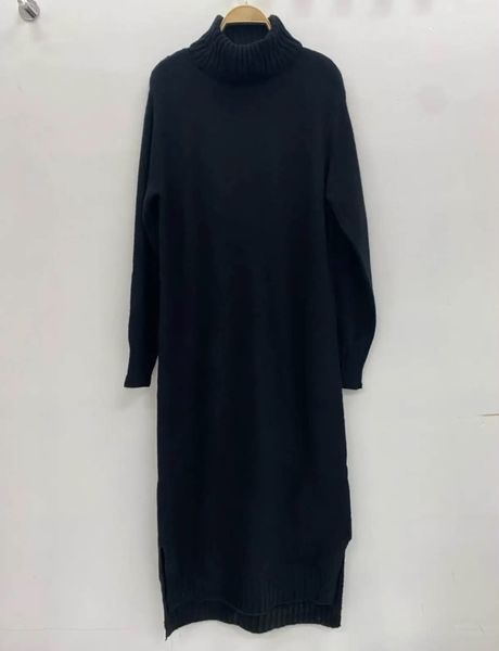 MIRA KNIT DRESS - Black - (6001-2012) - LEVERING CA. 25 august
