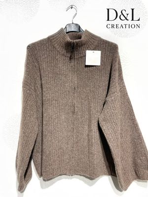 Hovedbilde EIRA ZIP KNIT CARDIGAN (ssh80055 )- taupe