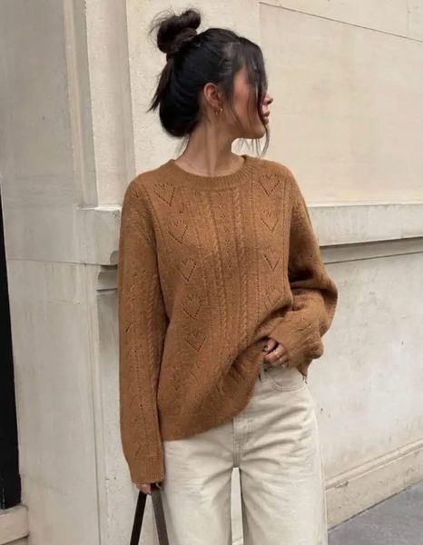 ROSALYN WOOL SWEATER  (1188-2008) - Camel - ca. 25 august levering