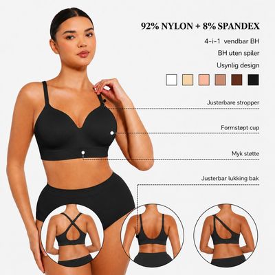 Hovedbilde SECRET COMFORT LIFT BRA (uten spiler) - black