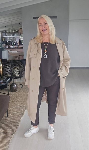 AUDREY TRENCH COAT (LANG) - beige 