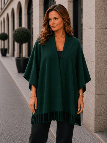 Hovedbilde Talisa Fringe Scarf (P08-B) - Emerald Green