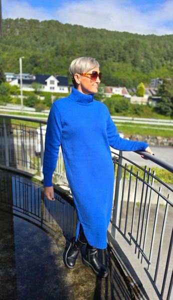 MIRA KNIT DRESS - Blue - (6001-2012) 