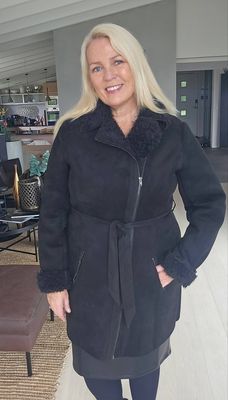 Hovedbilde Sienna Coat – By Sorthe - black - levering ...