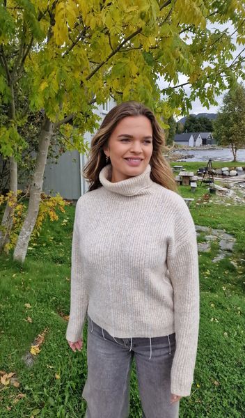 OUI - FRIDA JUMPER (90163) - Beige melange