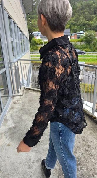 NOLA FLOWER SHIRT (3158) - Black - 