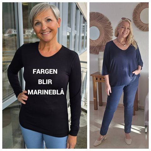 Hovedbilde Secret Long Sleeve – Round Neck - navy blue ...