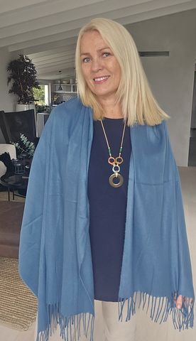 Hovedbilde SOFT DRAPE SCARF -  petrol bl&aring;