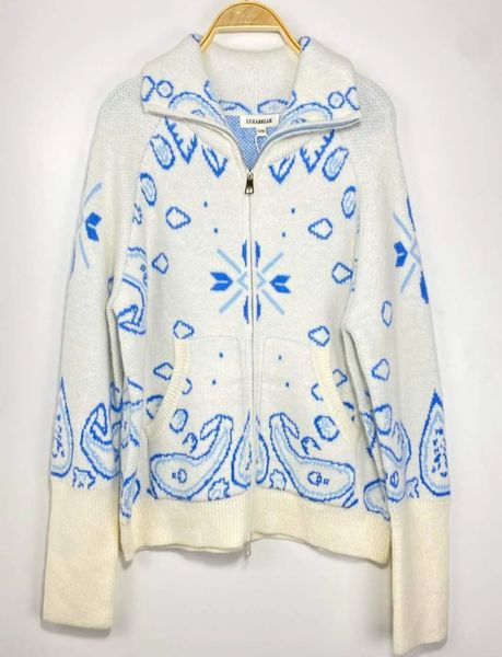 TINDRA CARDIGAN ( lu2530-2006 ) - white blue - levering ca. 16 okt