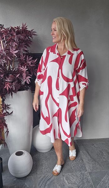 Ayana Dress ( ( ns9671 ) - red
