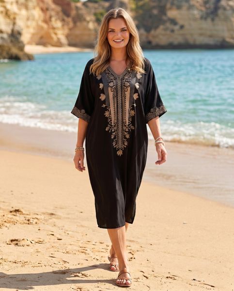 Cannes Kaftan – SHORT - Rose&nbsp;Gold - ca.15 juni levering