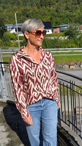 Hovedbilde ZELIA BLOUSE (880-1) - Bordeaux 