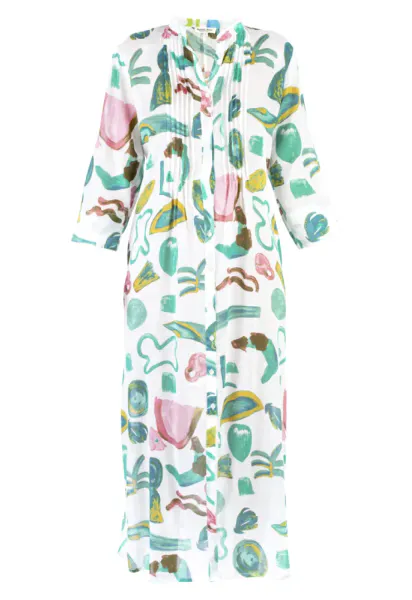 CALYPSO DRESS - 05SW447-009 – green/pink