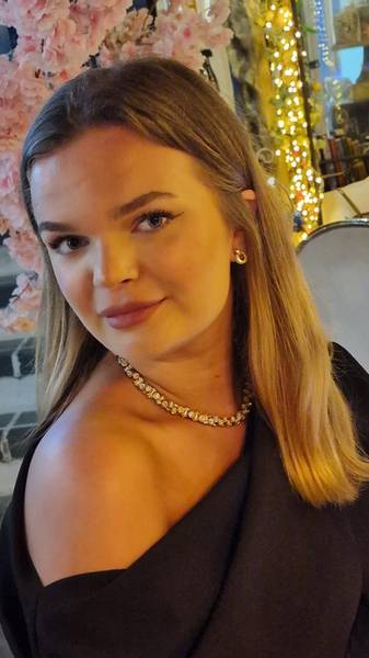 Otazu Vintage Barrel Necklace  Gold 
